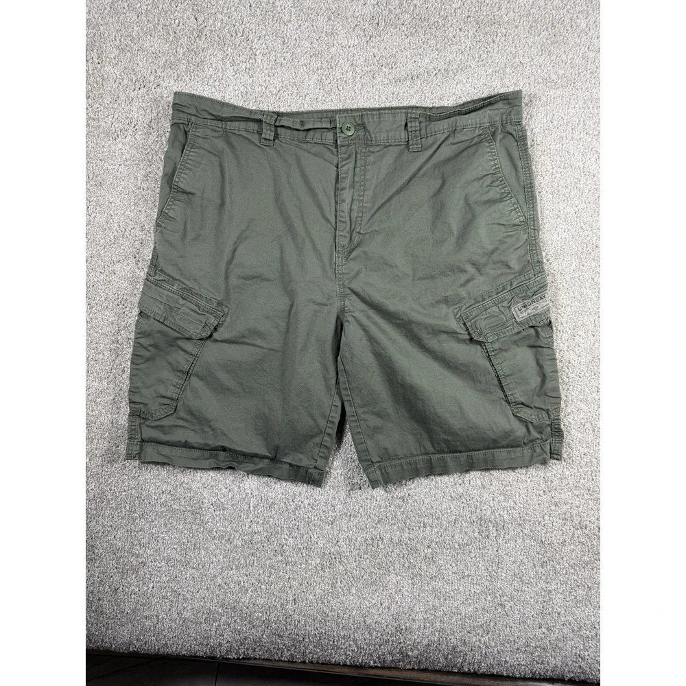Union Bay Green Cargo Shorts Mens 42 Classic Fit Workwear Pockets